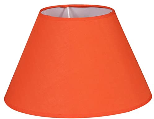 DOITOOL Kleiner Lampenschirm Wandlampe Vintage Stil Lichtzubehör Für Tischlampe Und Schreibtischlampe Eleganter Und Einfacher Stofflampenschirm Orange