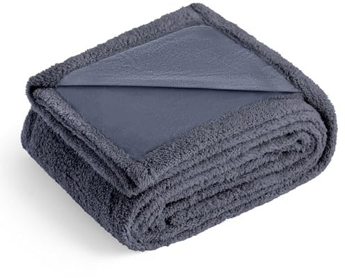 YUNXANIW Hundedecke, für große oder kleine Hunde, Katzendecke/wasserdichte Decke, Hundedecken groß waschbar/Reisedecke/Fleecedecken für Haustiere/Katzendecken (Dark Grey, 100cm*140cm/1pc)