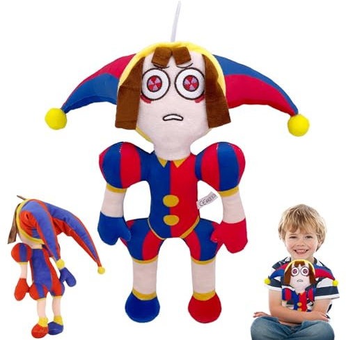 WYFDCZZP Peluche del circo digitale, giocattoli di peluche Pomni e Jax (C)