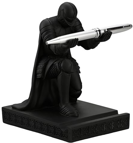 CYXStar Windbreaker Soldier Knight Porte-stylo personnalisé pour bureau, téléphone portable et manette de jeu, cadeau pour les amateurs de médiéval (noir)