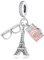 YUMINN Occhiali Torre Fotocamera Tre in Uno Charm for 925 Sterling Silver for Bracciali e collane da donna Ciondolo pendente per Natale San Valentino Festa della mamma Regali di gioielli per ragazze