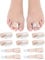 10Pc Fabric Hammer Toe Wraps, Reusable Hammer Toe Straightener Toe Splint, Fabric Toe Bandages Protectors for Broken Toes, Overlapping Toes, Crooked Toes, Curled Toes