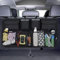 URAQT Kofferraum Organizer, 100x45 cm Aufbewahrungstasche, Kofferraumtasche, Wasserdichte Taschen Mit Starkem Elastischen, Zauberstabstruktur für SUV, Schwarz