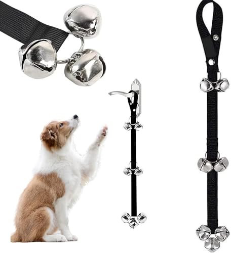 BRITECO Dog Doorbell for Potty Training - Premium Quality Training Bell with Adjustable Strap, Durable and Easy to Use for All Dog Sizes