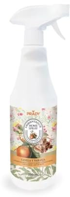Prady - Spray d'Ambiance Maison Cannelle et Orange - 700 ML - Parfum chaleureux et fruité pour une atmosphère accueillante.