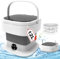 Portable Washing Machine with Spin Dryer, 14L Mini Washing Machine and Dryer, Small Portable Cleaning Underwear, Baby Clothes, Collapsible Camping Dorm, Travel (Grey)