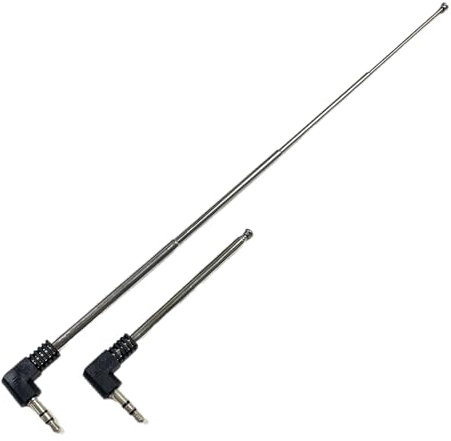 4 Sections Telescoping AM FM Radio Antenna 3.5mm Connector 9.6-inch Length