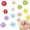 14 Pcs Fridge Magnets Color Fridge Magnet Board 3D Heart Flower Cute Small Magnets Strong Fridge Magnets for Board Refrigerator Locker Kitchen Office (14 Pcs Flower)