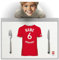 DÜSSELDORF Fanartikel Tischset - PERSONALISIERTES Geschenk, passend für DÜSSELDORF Fans, Geschenk Jungen, Fussball Männergeschenke Düsseldorf Trikot Geburtstag Weihnachten Platz-Set TS24DEDE