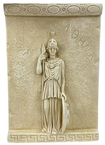 Athena Minerva Griechische römische Göttin Wanddekoration, Hartputz-Relief, 30 cm
