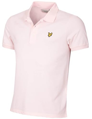 Lyle & Scott Mens Plain Stretch 3-Button Organic Golf Polo Shirt