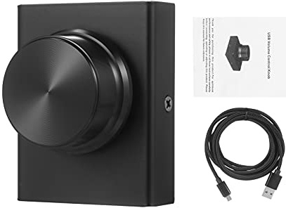 USB Lautstärkeregler, Single-Key Stummschalter für PC - Laptop - Stecker, Kompatibel mit Windows 10/8/7/Vista/XP, USB Volume Controller for Büro, Gaming, Home, Travel