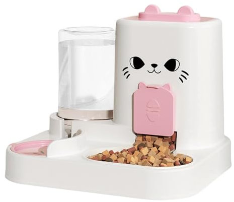 Katzennapf- und Wasserspender | Trockenfutterspender | Katzenfutter mit großer Kapazität, unsere automatische Katzenfutternapf bietet ein einzigartiges Erlebnis in der isolierten Lagerung für