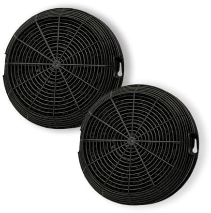 DL SERVICE Filtro Carbone Attivo Cappa Aspirante, compatibile con Elica F00478 tipo 47, Whirlpool 484000008784, AEG Electrolux 50292969008, Ø15,5 cm, confezione 2 PEZZI