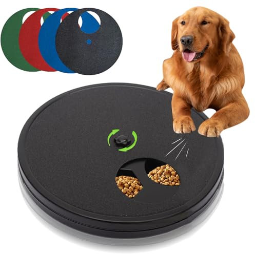 Rotatable Dog Nail Scartch Board for Nails, Dog Nail Scratchboard with 6 Treat Boxes, Round Claw Scratch Board for Dogs with 4 Sandpapers, Claw Scratcher Pad for Dogs Puppy Pet Nails Grinding