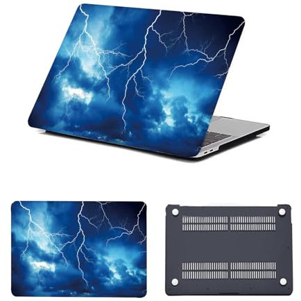 HLAAJJX Laptop Skin for New Macbook Air 15 inch Case M4 M3 M2 2025 2024 2023 A2941 A3114 A3241 Retina/Touch ID,Plastic Hard Shell Case Protective Cover for Macbook Air 15,Lightning