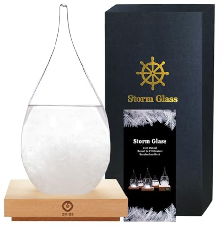Sturmglas-Wettervorhersage, Weihnachts-Schneekugel, Sturmglasbarometer, Wettervorhersage, für Zuhause und Büro, dekorative Glasflaschen, einzigartige Weihnachtsgeschenke für Sie (XXL)