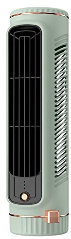 Plmvhpb Bladeless Tower Fan Desktop Air Cooler, Portable Silent Fan, Indoor and Home Use Green
