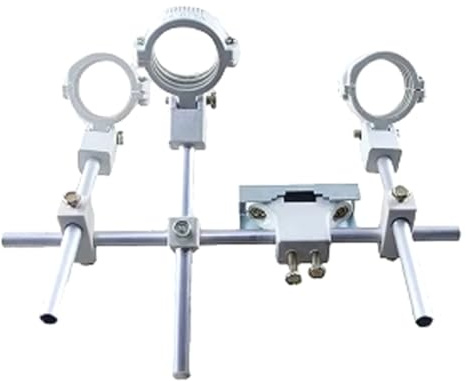 Ujjdwiurgh KU Band LNB-Halterung kann bis zu vier Satelliten-LNB für Ku-Antenne halten, eine Schale für Satelliten-TV-Receiver
