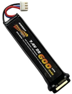 Overlander 600mAh 7.4V 2S 20C VoltOps Airsoft Lipo Battery - #3696