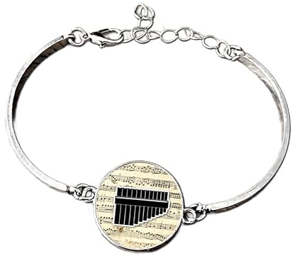 Pan Pipes Bracelet • Pan Flute Player Gift • Music Jewellery • Pan Pipes Charm Bracelet • Musician Gift • Folk Instrument Jewellery