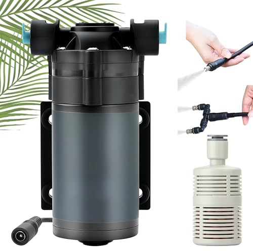 Système de brumisation, pour terrarium, 5m de tuyau, pompe silencieuse | Micro-duse, 12h de fonctionnement, kit complet pour vivarium