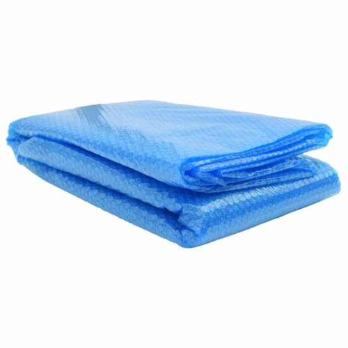 Copertura per piscina, 549 x 274 cm, in polietilene, blu | Mantiene il calore, riduce l'evaporazione dell'acqua, facile montaggio, pellicola solare