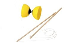 Diabolo Jaune avec Baguette