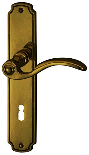 Alpertec 32410023 Rebeca-LS Messing brüniert für Zimmertüren Drückergarnitur Türdrücker Türbeschläge Neu