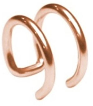 eeddoo Ohrringe Ohrklemme Ear-Cuff Rosegold Edelstahl