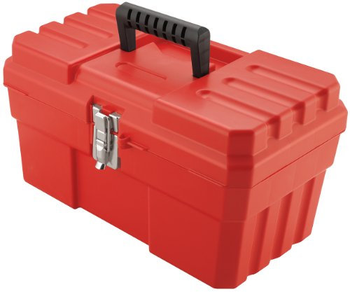 Akro-Mils 9514 - Caja de herramientas de plástico probox de 14 pulgadas, de color rojo