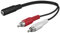 Goobay 33751 Audio Kabeladapter 3, 5 mm Buchse zu Cinch-Stecker - Klinke 3, 5 mm Buchse (3-Pin, stereo) > 2x Cinch-Stecker (Audio links/rechts)