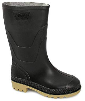 Stormwells SPLASH Kids Junior PVC Wellington Boots Black UK 10 (Junior)