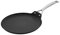 Le Creuset Crepera de aluminio antiadherente, Ø 24 cm, libre de PFOA, para todas las fuentes de calor, incluso la inducción, antracita/plateado