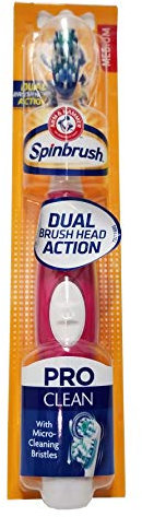 ARM & HAMMER Spinbrush Pro Series Daily Clean Powered Toothbrush Medium - Color Vary