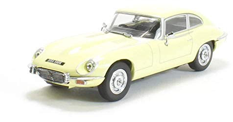 Oxford Diecast Jaguar E-Type V12 Coupe - Primrose Yellow, 1:43, Metall, Detailgetreues Design, 11.1 cm, Erwachsene Sammler, Unisex, All Ages