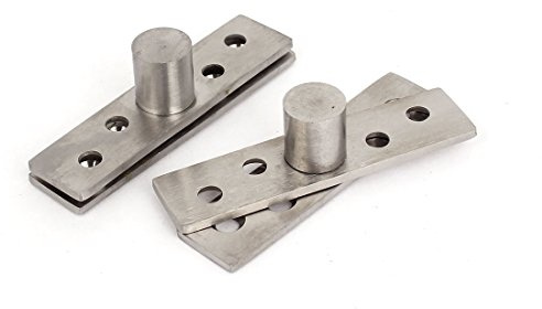 sourcing map 75 mm Länge Edelstahl 360 Grad Tür Pivot Scharnier 2 Pcs de