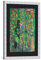 kunst für alle Bild mit Bilder-Rahmen: Friedensreich Hundertwasser Singender Vogel auf einem Baum in der Stadt - dekorativer Kunstdruck, hochwertig gerahmt, 56x77 cm, Silber gebürstet