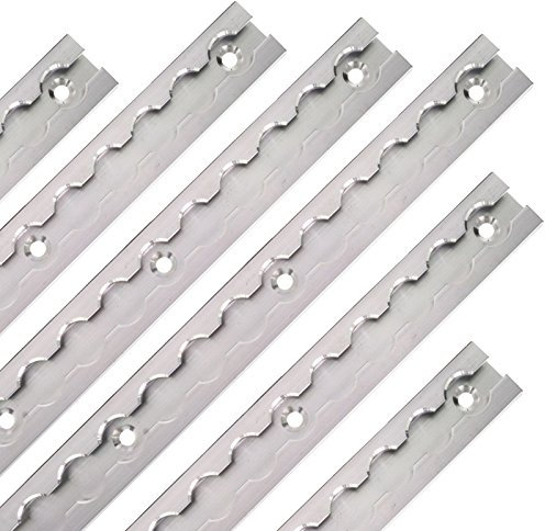 LABT Aluminium Airlineschienen Set eckige Form versenkbar 4 Meter = 2 x 0,5m und 2x 1,5m - Eckige Airlineschiene zur Ladungssicherung für LKWs und Wohnmobile - Gebohrte Zurrschiene Silber - Zurrleiste