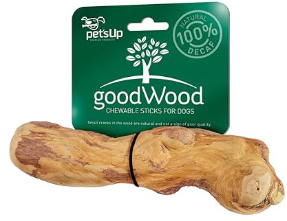 GOODWOOD - Kauknochen Medium - Kaffeeholz - für mittelgroße Hunde - natürliche Zahnpflege, beugt Zahnstein & Zahnfleischerkrankungen vor - 100% natürlich & koffeinfrei - handgemacht & langlebig