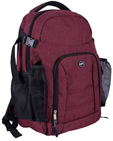 QHP Reitrucksack | 20 Liter Inhalt | Praktischer Rucksack | Bequemes Tragen | Vielseitig einsetzbar | Große Reißverschlusstasche | inkl. Netztaschen