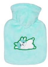 Hugo Frosch Mini-Wärmflasche 0,2 l mit Veloursbezug Katze