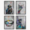 YUMKNOW Coole Graffiti-Raumdekoration – Umrahmtes 20.3 x 25.4 cm, Set von 4 Stück, Edgy Hypebeast Street Pop Art Wanddekoration, Drucke Bild für Teenager Schlafzimmer Zimmer Geschenke