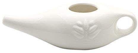 colorwind Pot Neti en céramique pour Le Nettoyage Nasal, rinçage des Sinus neti Pot, pour protéger et rafraîchir Vos passages UX