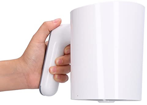 Natudeco Mehlsieb Hand-Mehlsieb 2 Verwendungsmodi Hand-elektrisches Becherform-Weiß-Pulversieb zum Kochen von Gebäck Backen Küchenutensilien Leicht zu reinigender ergonomischer Griff