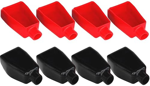 HuaLiSiJi 8 Stücke Batteriepolabdeckung Groß Batterie Abdeckung Polabdeckung Batterie, for Motorbike Car Truck Marine Boat Camper (B-8 Stücke)