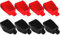 HuaLiSiJi Car Battery Terminal Covers Battery Terminal Caps Rubber Battery Terminal Cover, for Motorbike Car Truck Marine Boat Camper (B-8 PCS)
