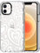 MOSNOVO Case for iPhone 12 Mini, [Buffertech 6.6ft Military-Grade Drop Protection] [Anti Peel Off Tech] Clear TPU Bumper Phone Case Cover Design - Twist Heart