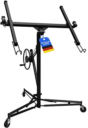 LOPREX® Plattenheber Trockenbau - Plattenlift bis 350cm und 68kg - 1- Mann Plattenlift für Rigipsplatten - für Decken und Wände