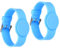 PATIKIL RFID Silikon Armbänder 2 Pack 13.56MHZ Smart IC Karte Armband Wasserdicht Ausweis Armbänder Zugang Kontrolle für Schwimmbad Badezentrum EIS Blau
